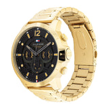 Tommy Hilfiger Gold Steel Black Dial Men's Watch 1710511