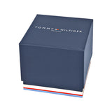 ساعة تومي هيلفيغر لوك متعددة الوظائف للرجال، مينا فضي وأبيض، مصنوعة من الفولاذ، رقم الموديل 1791121