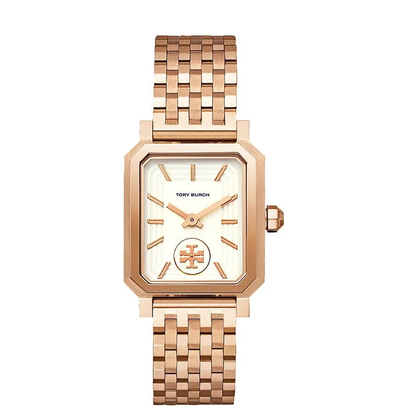 Buy Tory Burch Robinson Rose Gold Stainless Steel Strap Ladies