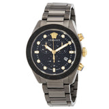 Versace Greca Dome Chronograph Quartz Black Dial Men's Watch - VE6K00623