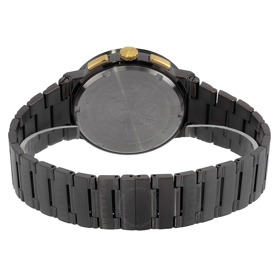 Versace Greca Logo Chronograph Quartz Grey Dial Men's Watch VEZ900521