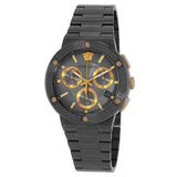 Versace Greca Logo Chronograph Quartz Grey Dial Men's Watch VEZ900521 - Watches of America
