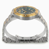 Versace Greca Logo Diver Quartz Green Dial Two Tone Steel Strap Men's Watch - VE8G00524