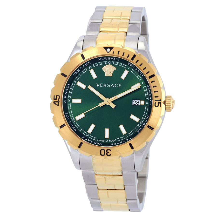 Versace Hellenyium Quartz Green Dial Men's Watch VE3A00720 - The Watches Men & Co