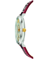 ساعة فيرساتشي V سيركل للرجال، مينا فضي، سوار جلدي بلونين - VEBQ01319