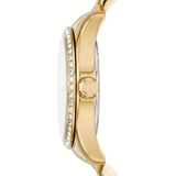 Michael Kors Lexington Mother of Pearl White Dial Gold Steel Strap Watch for Women - MK1079 mk1079 - Image 3