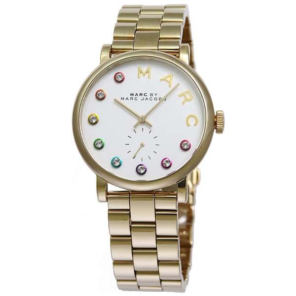 Marc Jacobs Baker White Dial Gold 36mm Ladies Watch MBM3440 