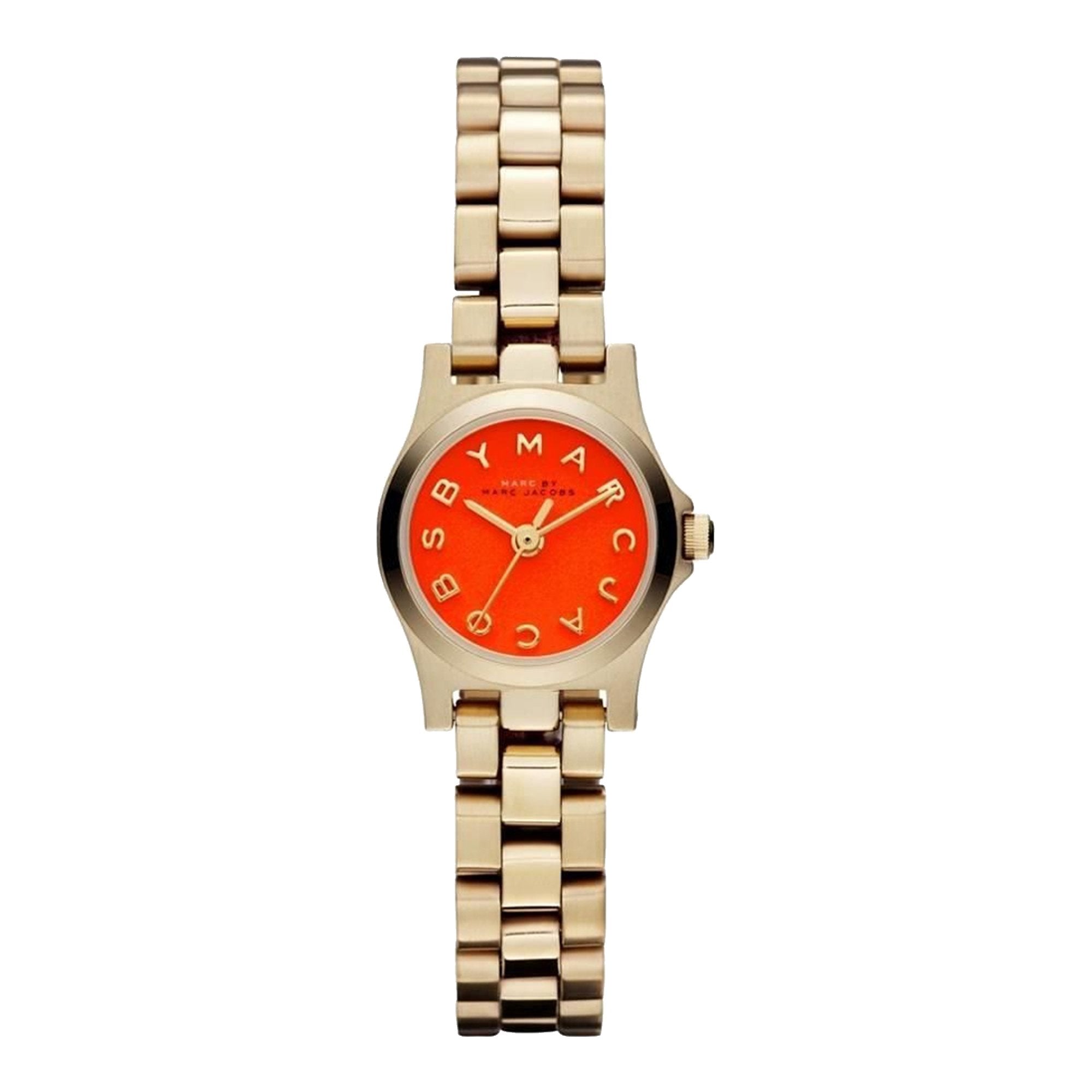 Marc By Marc Jacobs Henry Dinky Orange Dial Ladies Watch MBM3202 - Watches of America