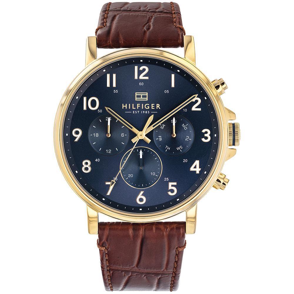 Watch Hilfiger – Multi-function America Watches Brown Men\'s 1710380 of Tommy Leather