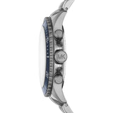 Michael Kors Reloj cronógrafo de cuarzo Bayville con esfera azul para hombre MK8727