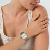 Reloj Marc By Marc Jacobs Baker para mujer, esfera blanca, acero, MBM3242