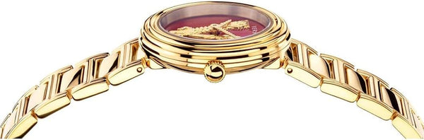 Versace Virtus Gold Mini Red Dial Women's Watch VET300321 - Watches of America #2