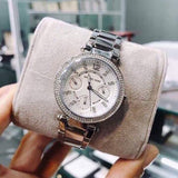 Reloj Michael Kors Parker multifunción plateado para mujer MK5615