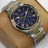 Fossil Grant Chronograph Blue Dial Two-tone Men's Watch FS5024 - Watches of America #5