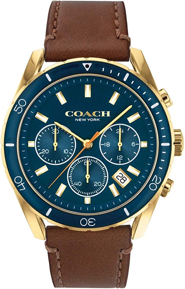 Coach Preston Navy Chronograph Men's Watch 14602513 – Watches of America