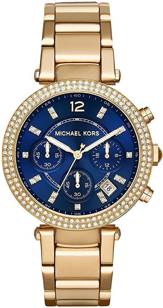 Michael Kors Parker Navy Blue Dial Women's Watch MK6262 – Watches