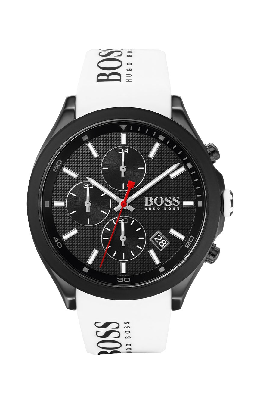 Watches America Watch 1513718 Boss Dial Silicone Velocity of – Black Men\'s Hugo