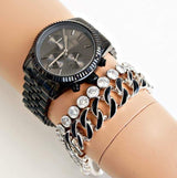 Michael Kors Chronograph Black Women's Watch MK5709 - Watches of America #4