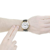 Hugo Boss White Dial Leather Strap Men's Watch 1513020 - Watches of America #4