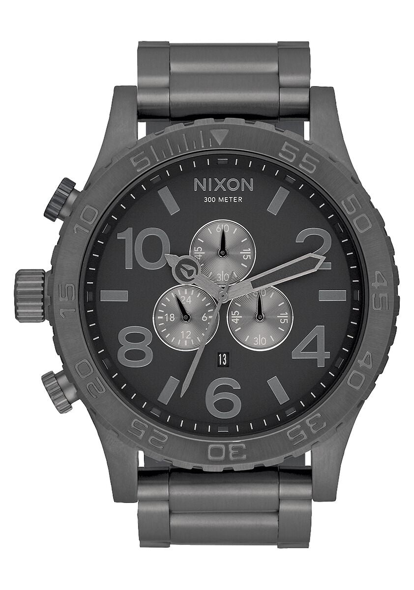 Nixon 51-30 Chronograph Gunmetal Men's Watch A083-632 – Watches of 