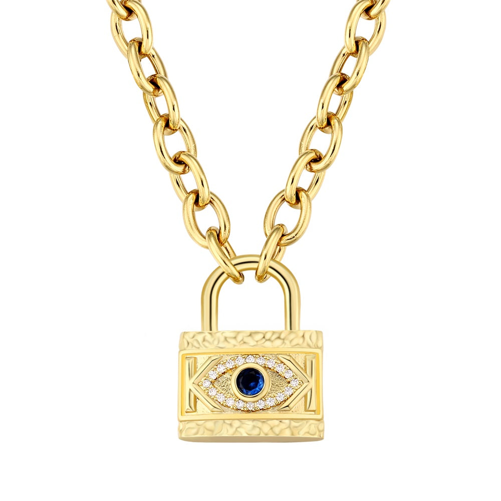 Big on sale padlock necklace