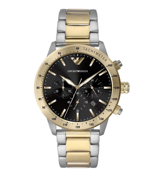 Emporio Armani Chronograph Two-Toned Men\'s Watch AR11521 – Watches of  America | Quarzuhren