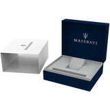 Maserati Potenza Silver Dial Brown Leather Ladies Watch R8851108506