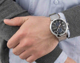 Maserati Epoca Reloj cronógrafo para hombre con esfera gris/azul R8873618003