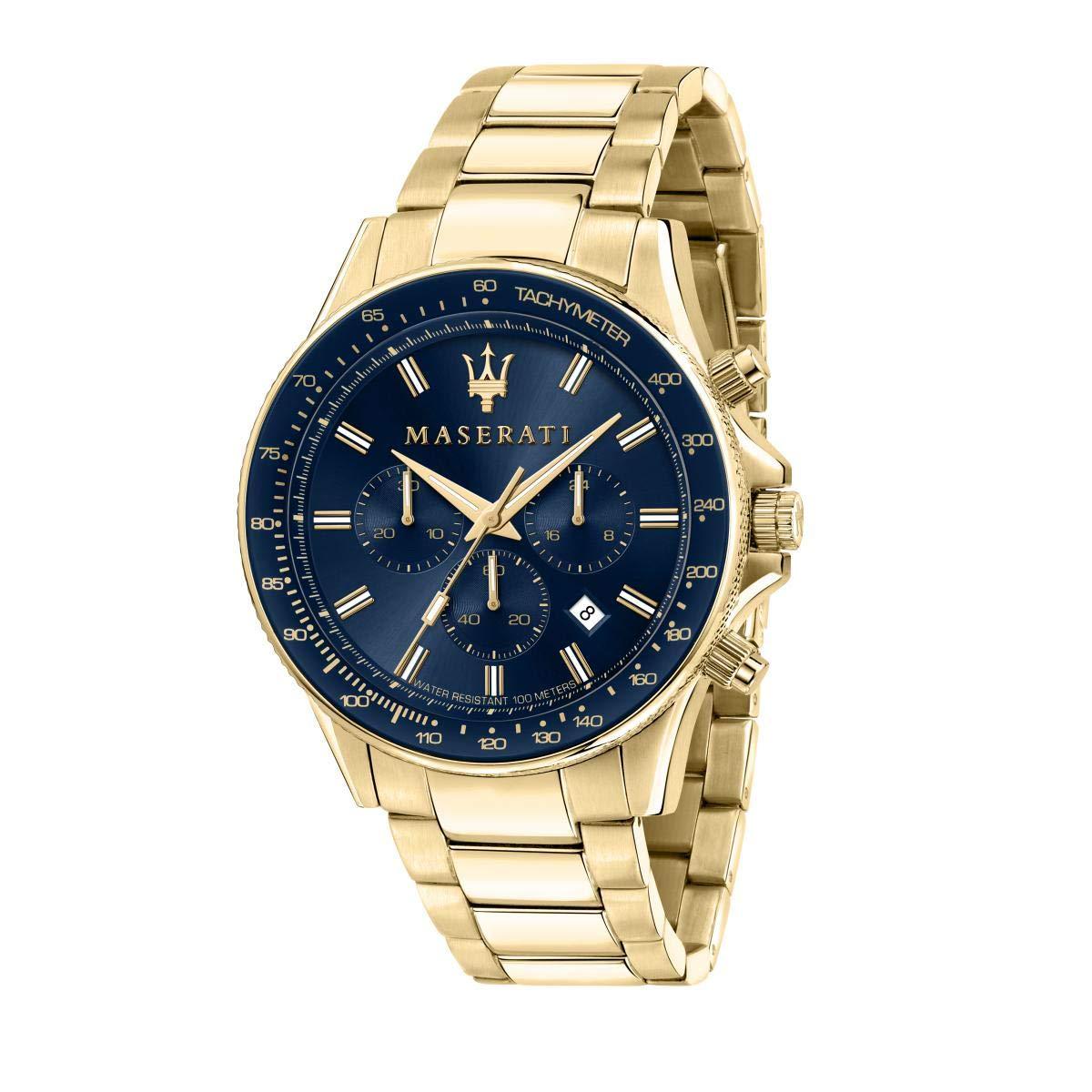 Maserati Sfida Analog Men\'s America Watch R8873640008 of Watches Dial – Blue