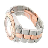 Marc By Marc Jacobs Blade Rose Gold Tone Bezel Silver Dial Two Tone Women's Watch MBM3129 - Watches of America #4