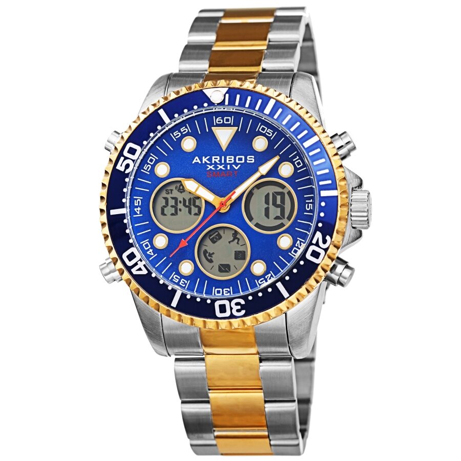 Akribos xxiv men's stainless steel online watch