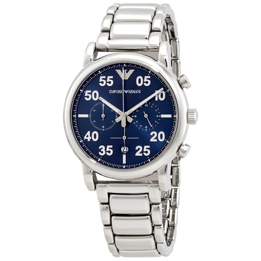 Emporio Armani Luigi Chronograph Quartz Blue Dial Men's Watch