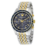 Emporio Armani Navy Chronograph Blue Dial Men's Watch AR6088 - Watches of America