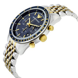 Emporio Armani Navy Chronograph Blue Dial Men's Watch AR6088 - Watches of America #2