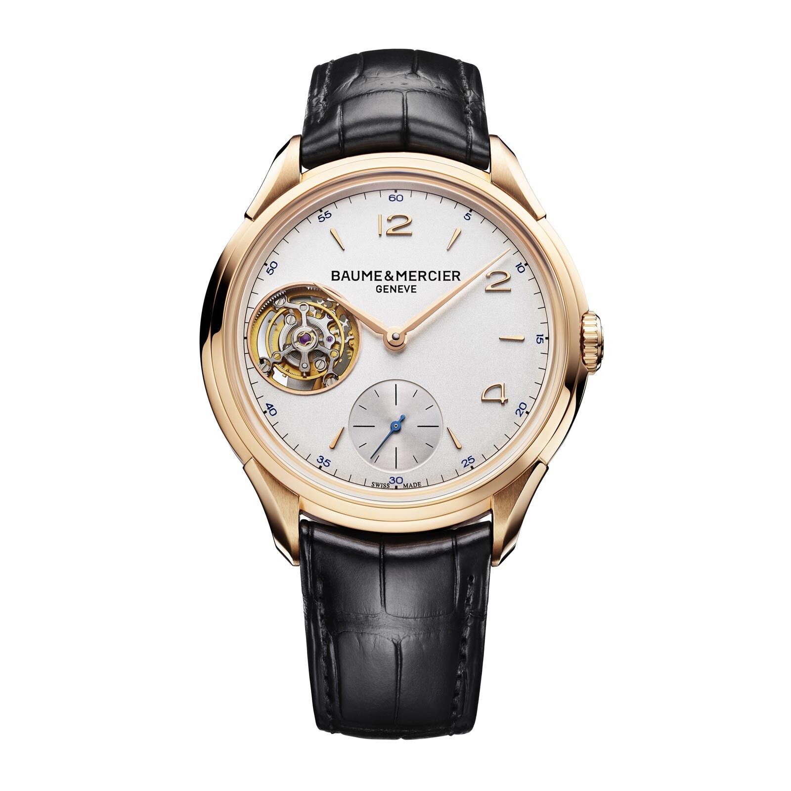 Baume et Mercier Clifton Tourbillon 18Kt Rose Gold Men's