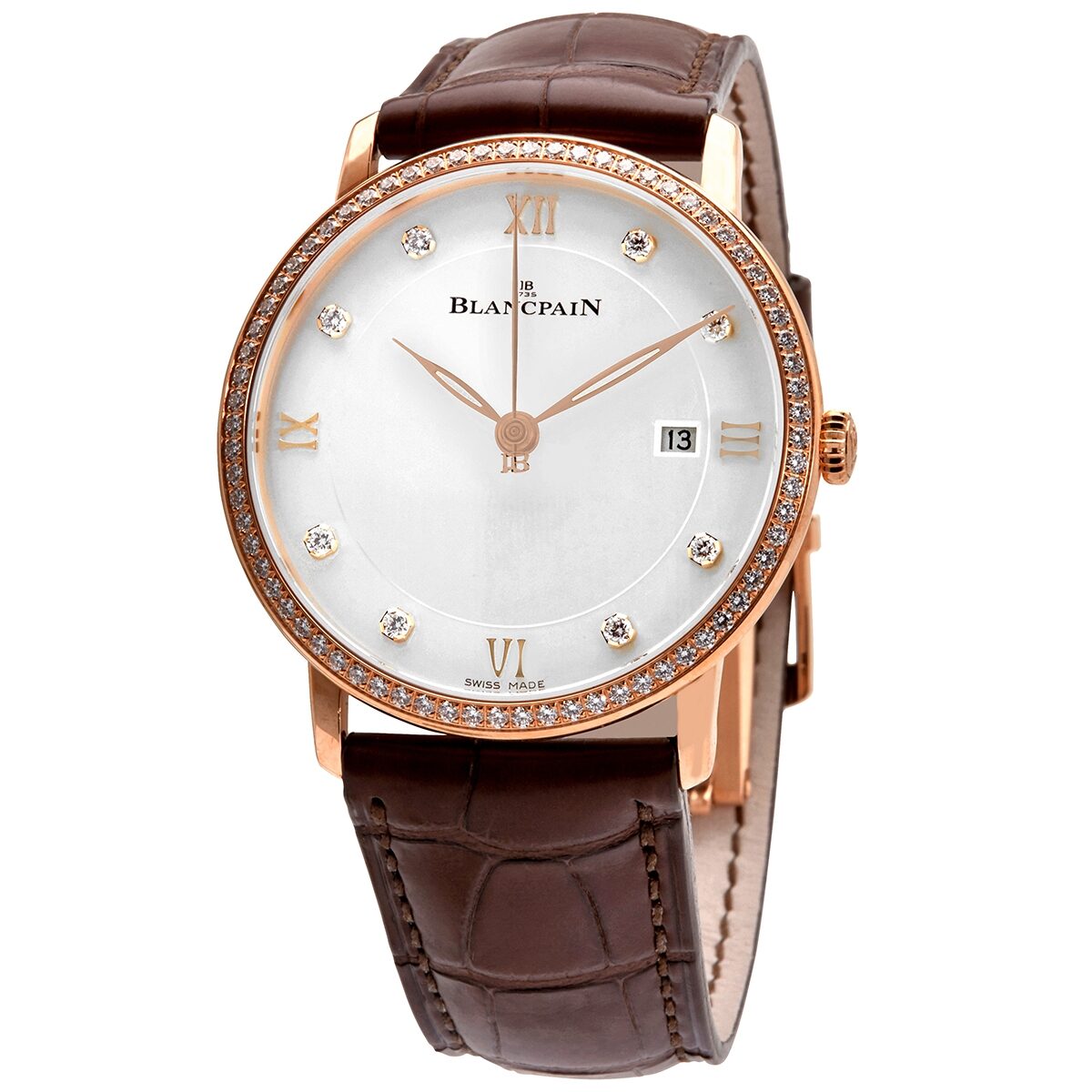 Blancpain Villeret 18kt Rose Gold Automatic Men s Watch 6651 2987