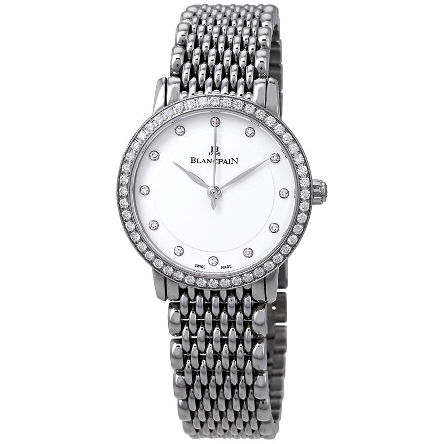 Blancpain Villeret Ultra Slim Automatic Diamond Ladies Watch 6102