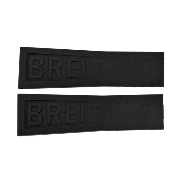 Breitling Black Rubber Strap 24-20mm#155S - Watches of America
