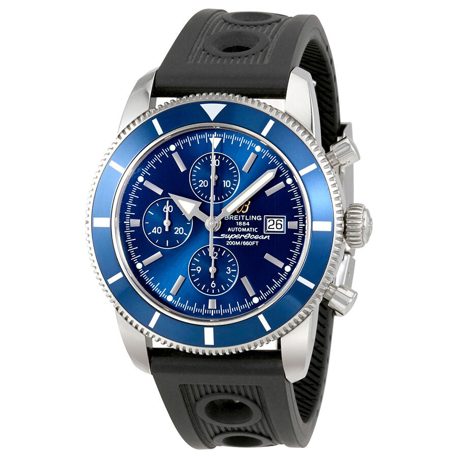 Breitling SuperOcean Heritage Chrono 46 Black Leather Strap Watch A13320