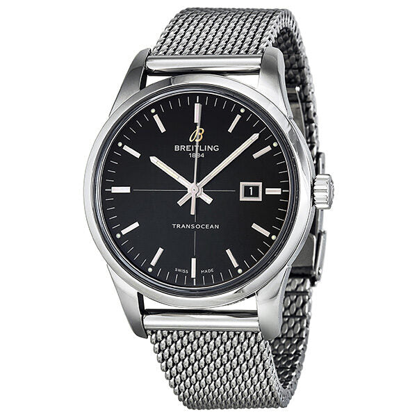 Breitling transocean stainless steel hotsell men's watch