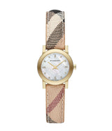 Burberry Women’s Swiss Made Quartz Multicolor Leather Strap Mother Of Pearl Dial Women's Watch  BU9226 - Watches of America