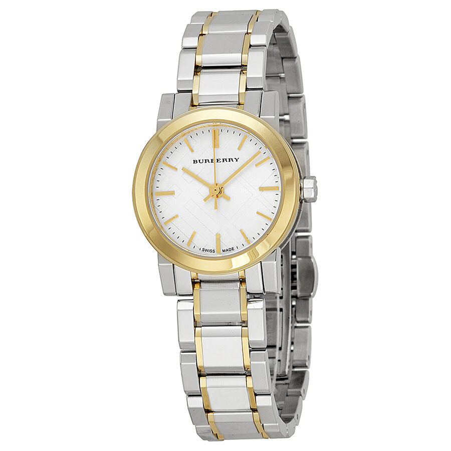 Burberry white deals womens watch