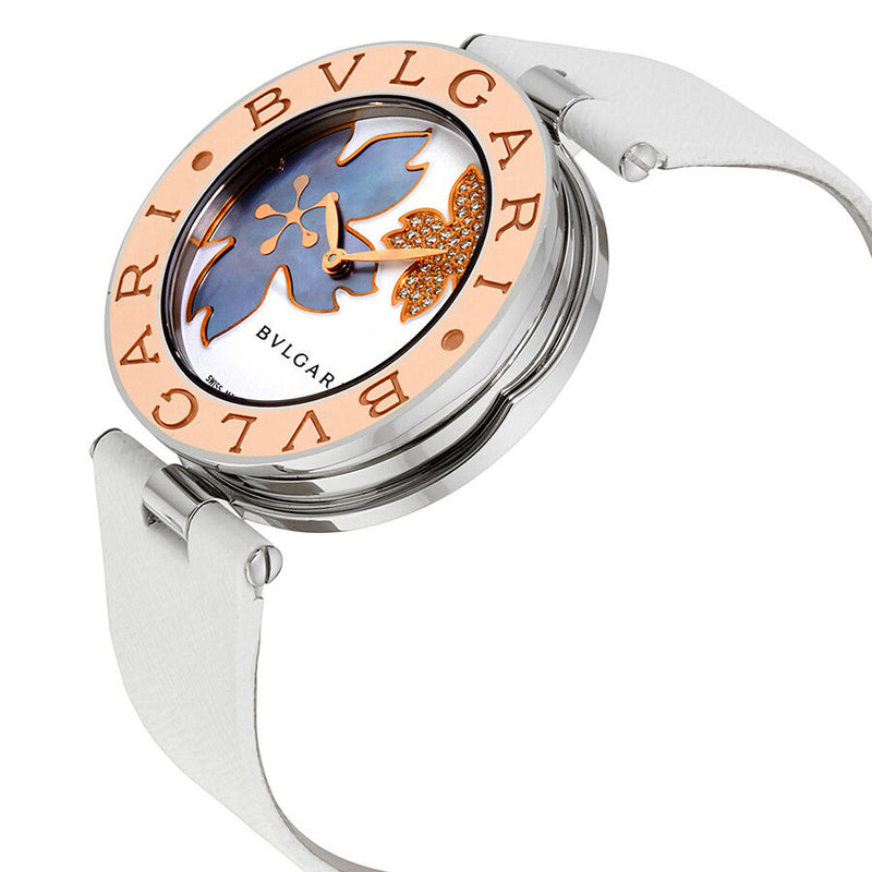 Bvlgari B.zero1 White Flower Motif Dial Quartz Ladies Watch #101901 - Watches of America #2