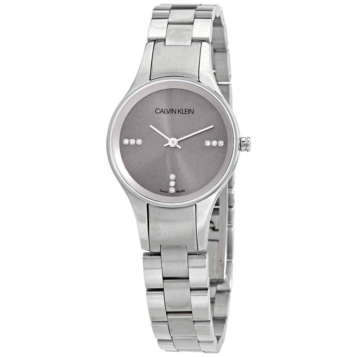 Calvin Klein Quartz Crystal Silver Watch K4323120 – Watches of America