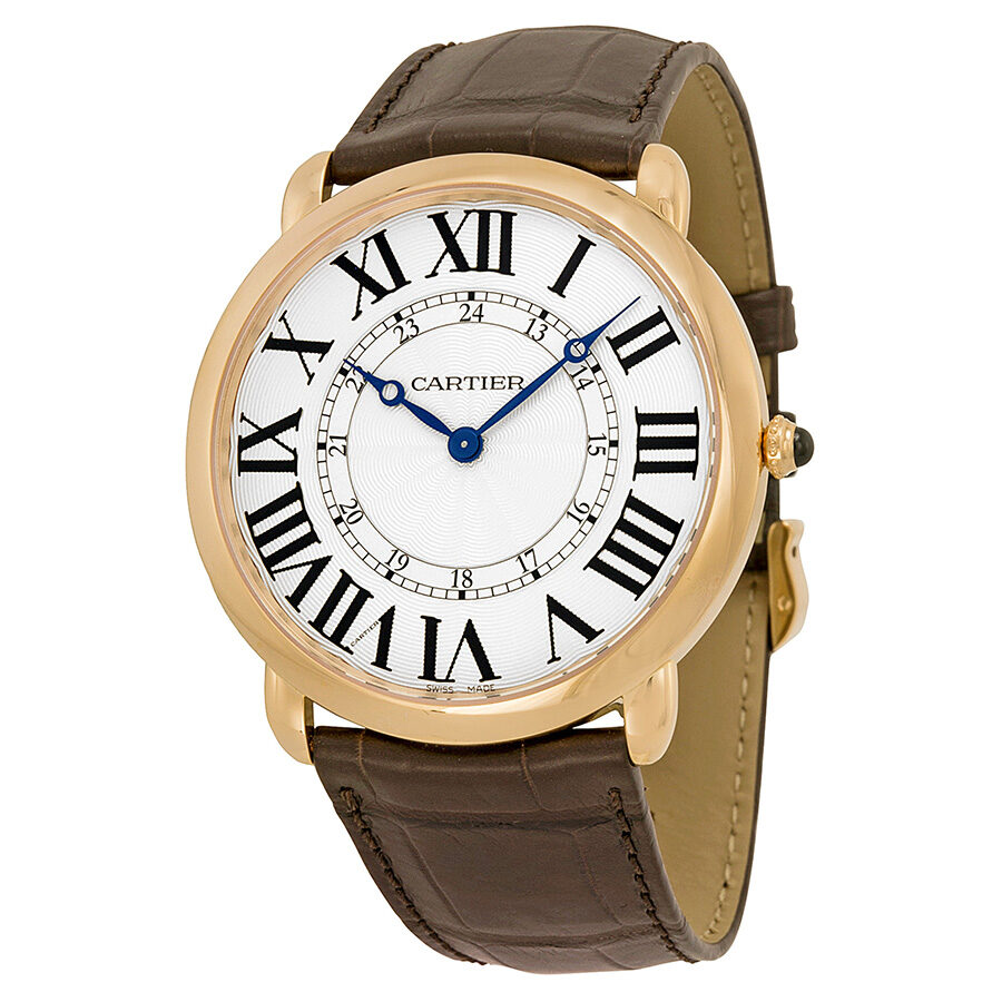 Cartier Ronde Louis 18kt Rose Gold Men's Watch W6800251