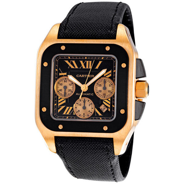 Cartier Santos 18K Rose Gold  Watches women leather, Cartier watches  women, Trendy watches