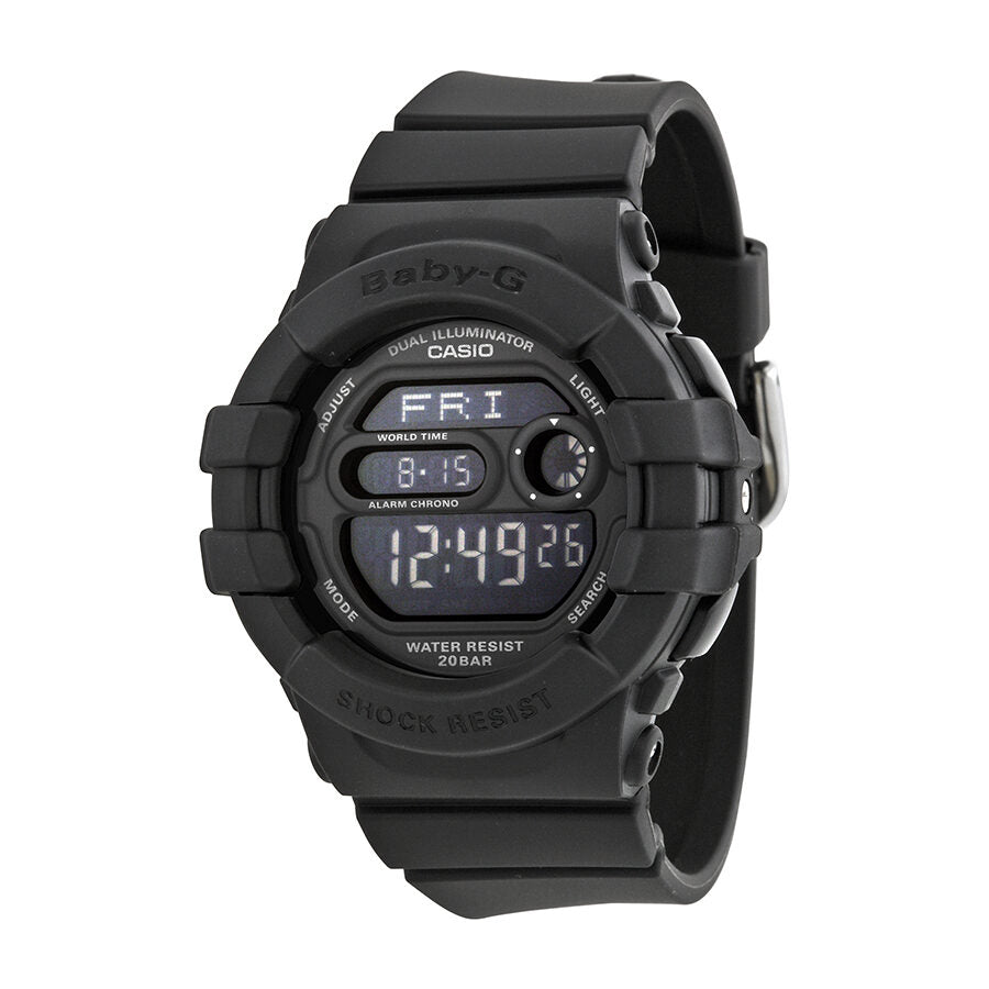 Casio Baby G Digital Dial Black Resin Ladies Watch #BGD140-1ACR - Watches of America