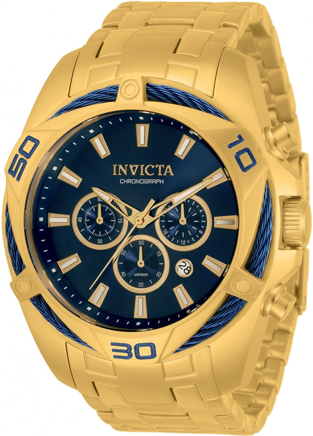 Reloj Invicta Bolt Cronógrafo Cuarzo Esfera Azul Hombre 34120