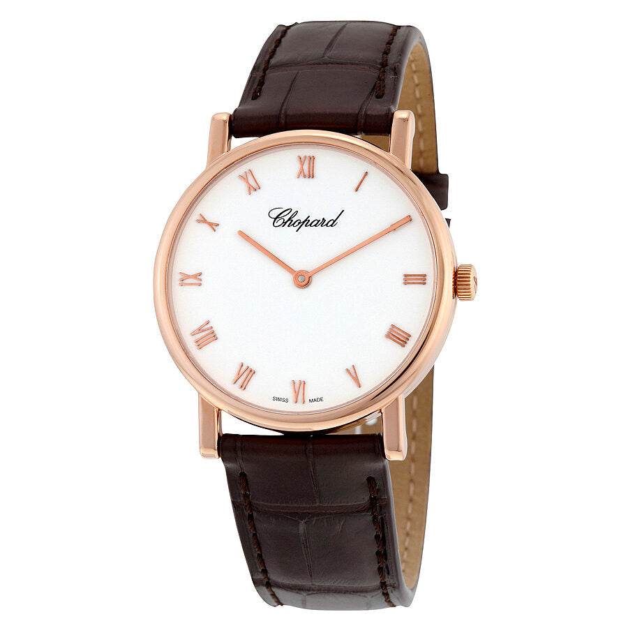 Chopard Classic White Dial Rose Gold Ladies Watch 163154 5001