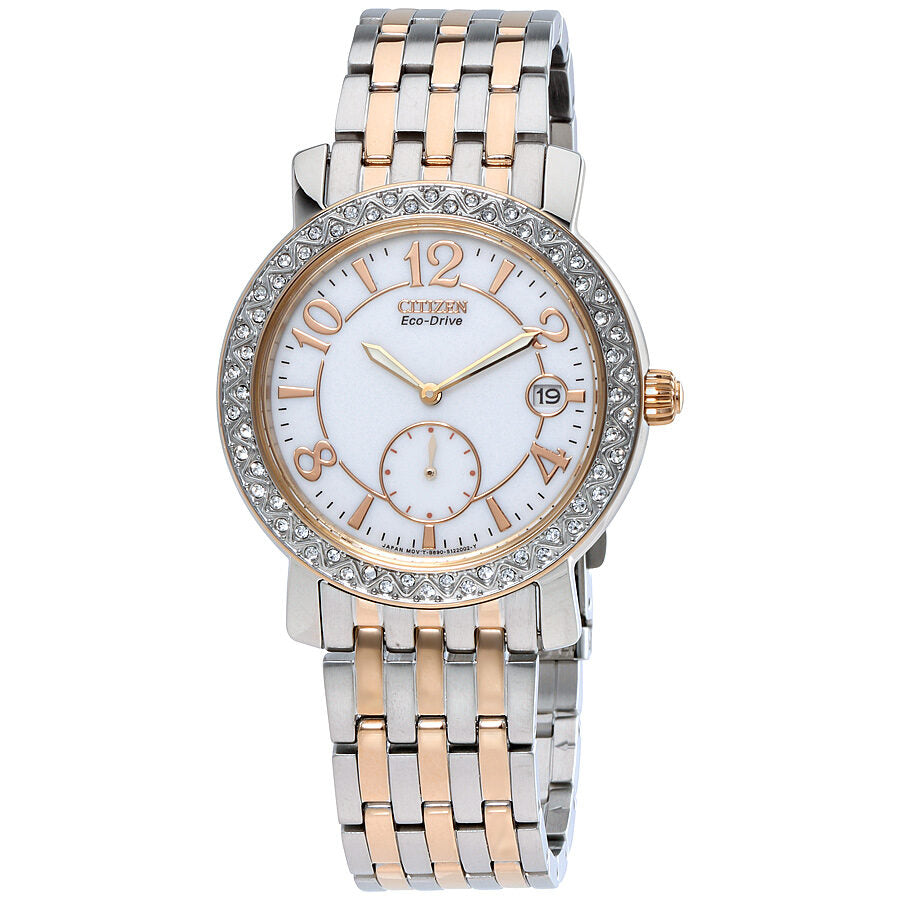 Citizen Eco-Drive White Dial Ladies Watch EV1016-58A – Watches of